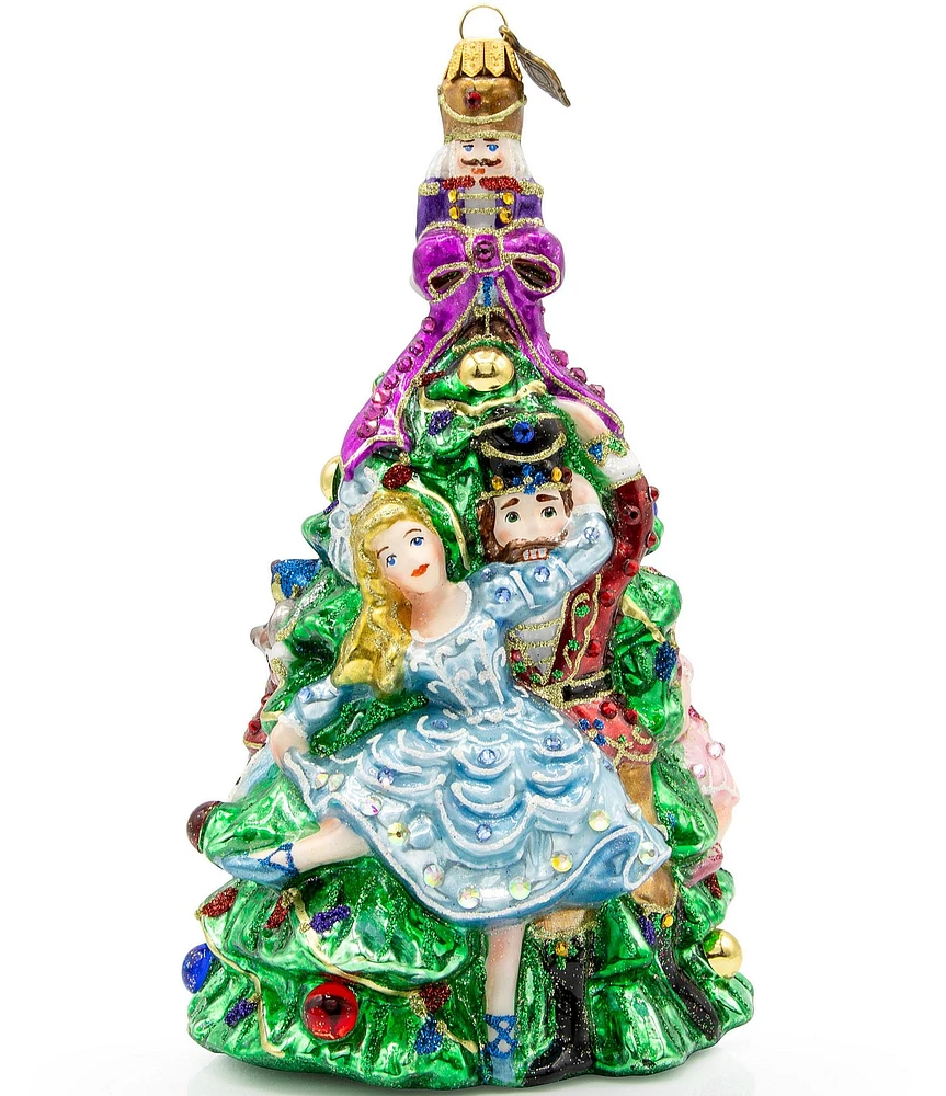 Jay Strongwater Clara and the Nutcracker Glass Ornament