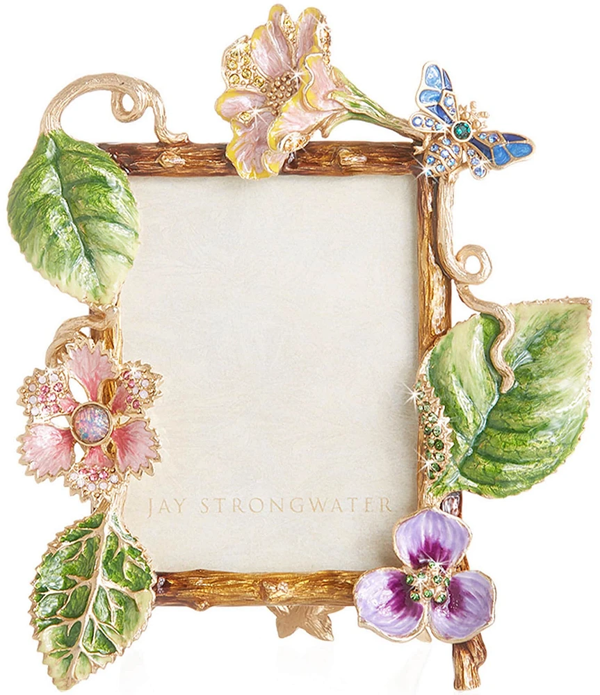 Jay Strongwater Dutch Floral Picture Frame
