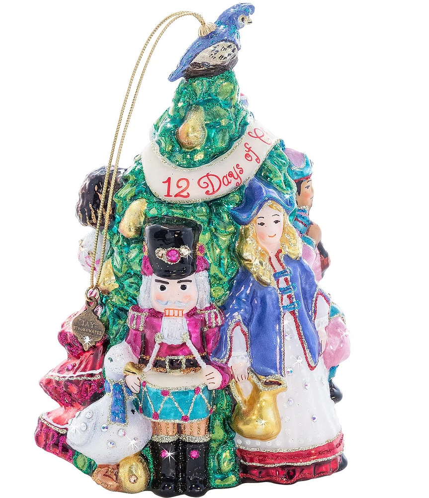 Jay Strongwater Holiday Collection All 12 Days Glass Ornament
