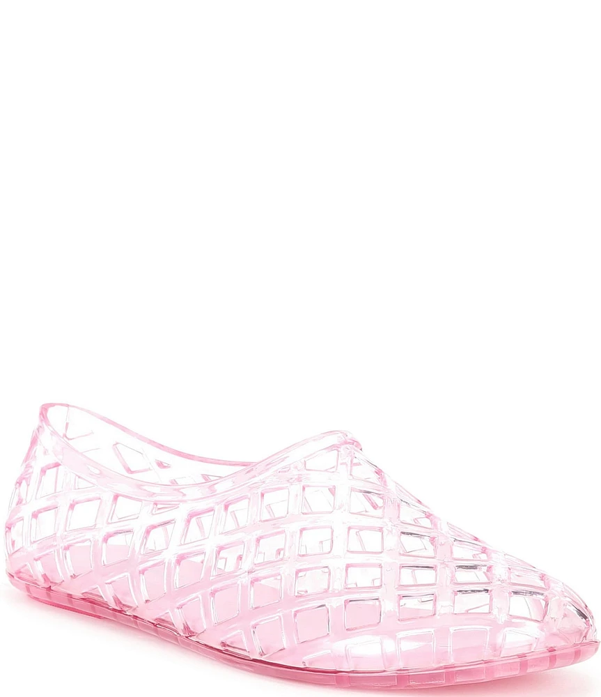 Jeffrey Campbell Jellz Clear Jelly Slip On Flats