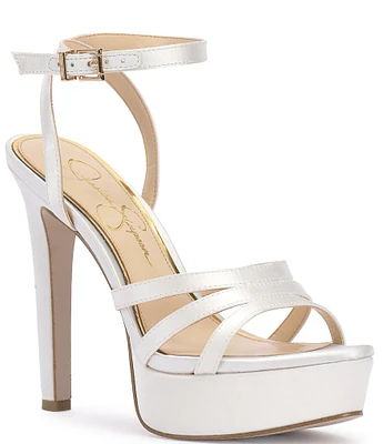 Jessica Simpson Bridal Collection Balina Ankle Strap Platform Sandals