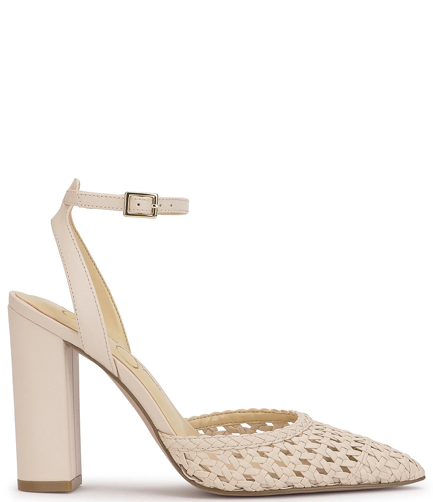 Jessica Simpson Nariro Woven Ankle Strap Pumps