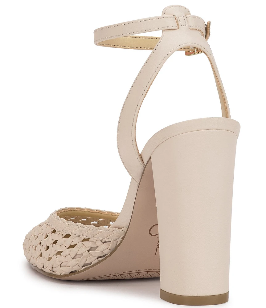 Jessica Simpson Nariro Woven Ankle Strap Pumps