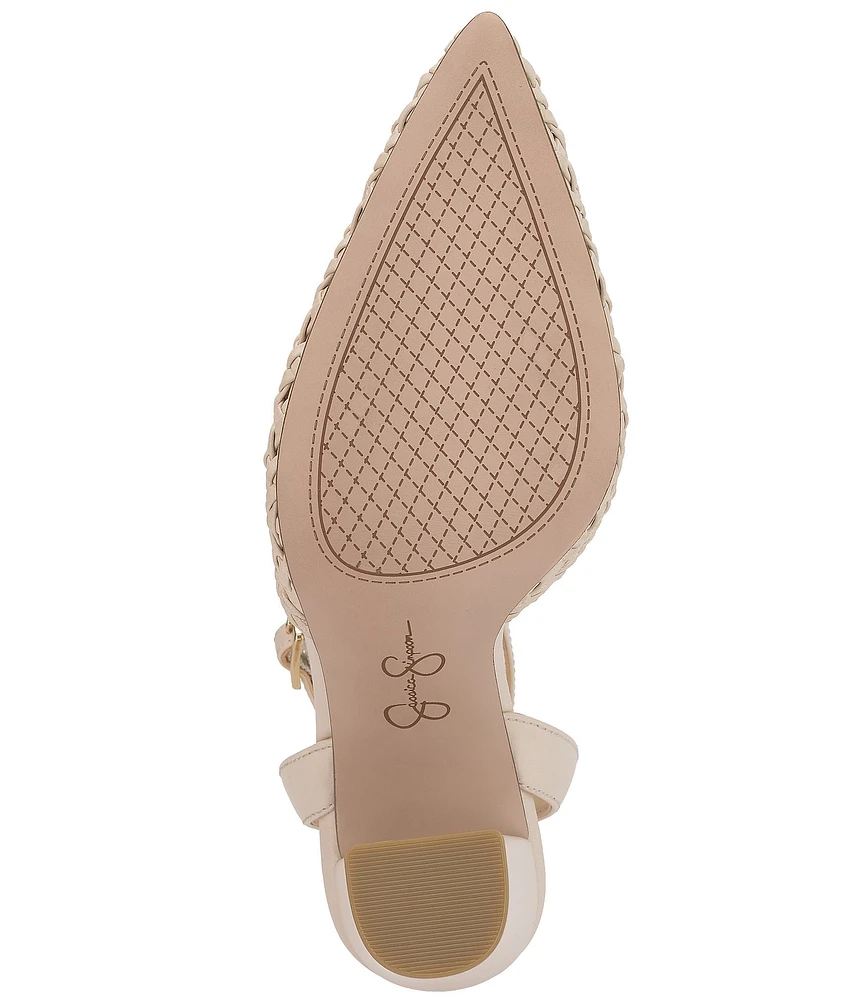 Jessica Simpson Nariro Woven Ankle Strap Pumps