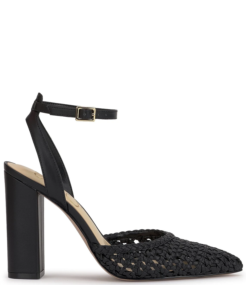 Jessica Simpson Nariro Woven Ankle Strap Pumps