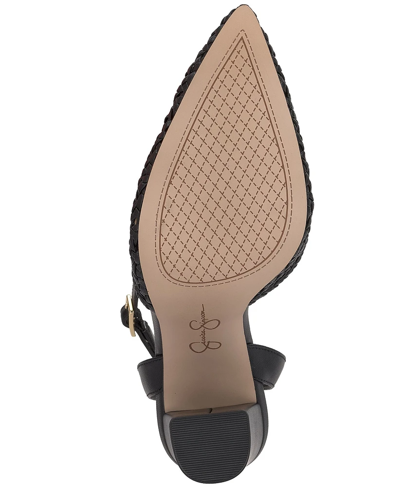 Jessica Simpson Nariro Woven Ankle Strap Pumps