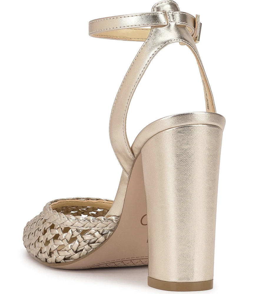 Jessica Simpson Nariro Woven Ankle Strap Pumps