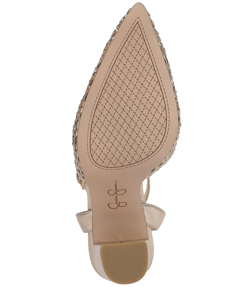 Jessica Simpson Nariro Woven Ankle Strap Pumps