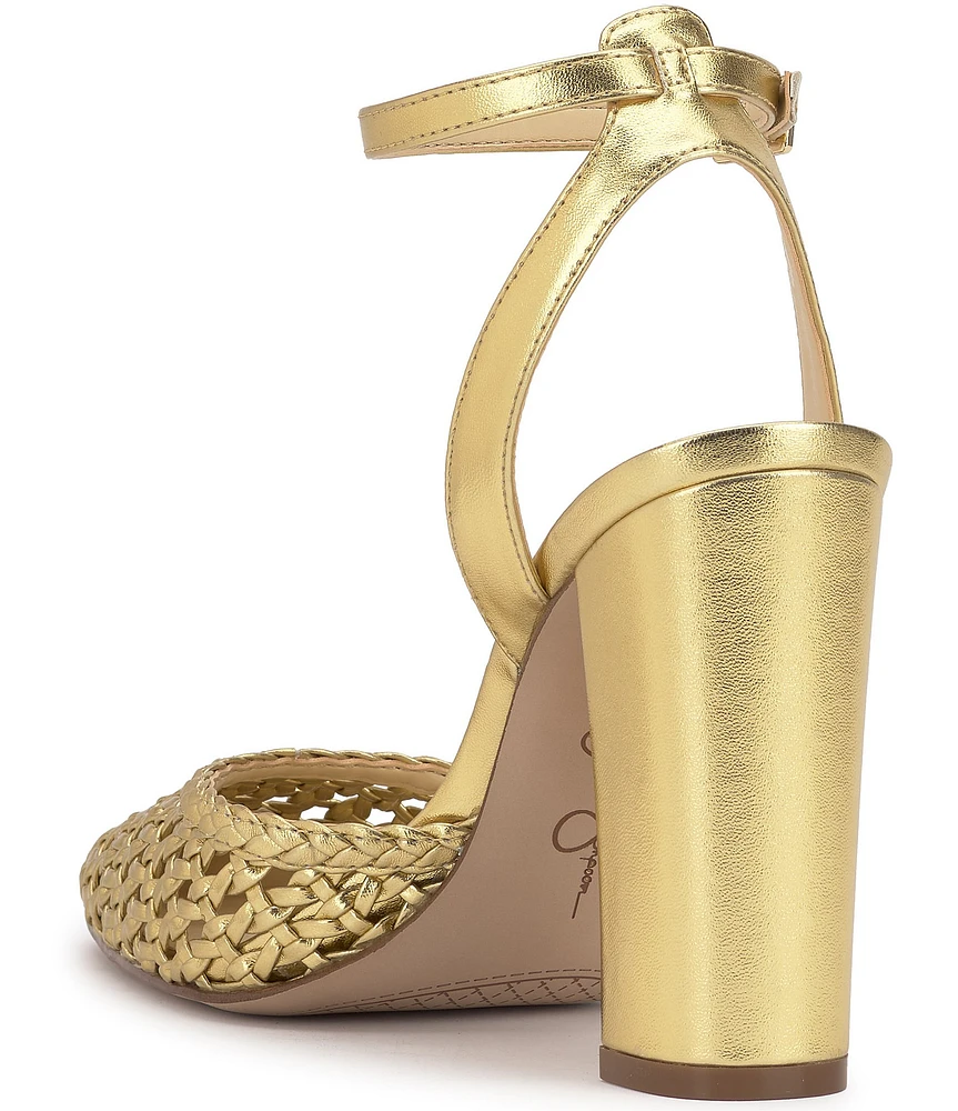 Jessica Simpson Nariro Woven Ankle Strap Pumps