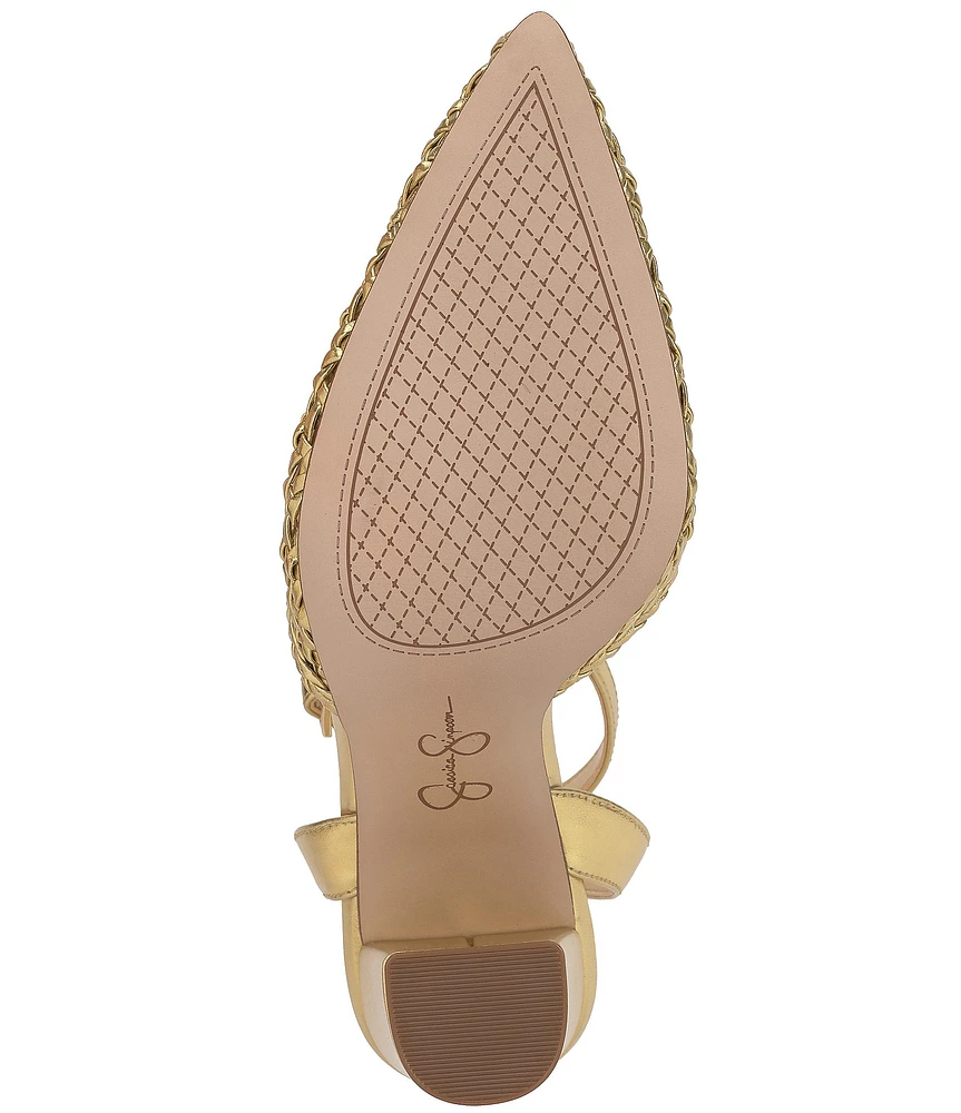 Jessica Simpson Nariro Woven Ankle Strap Pumps