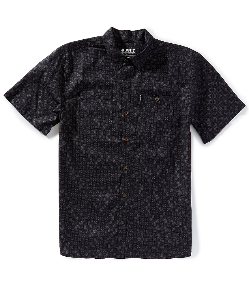JETTY Seabrite Printed Short Sleeve Woven Shirt