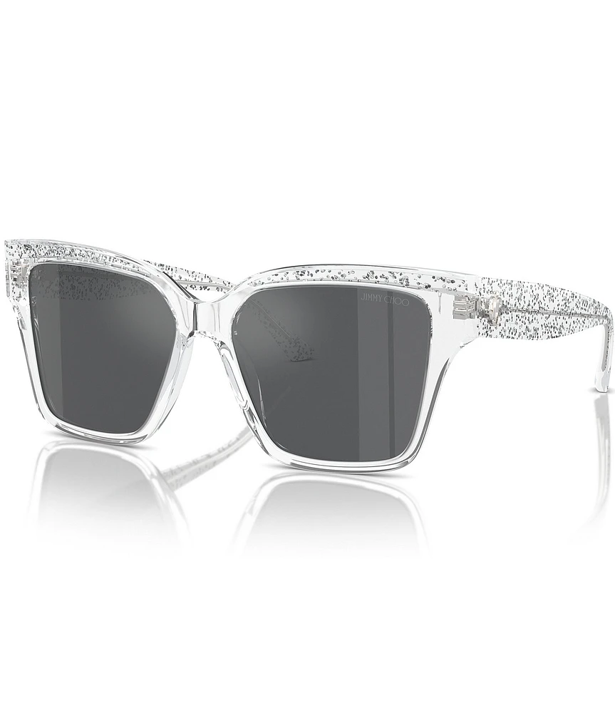 Jimmy Choo JC5003F 55mm Glitter Square Statement Sunglasses