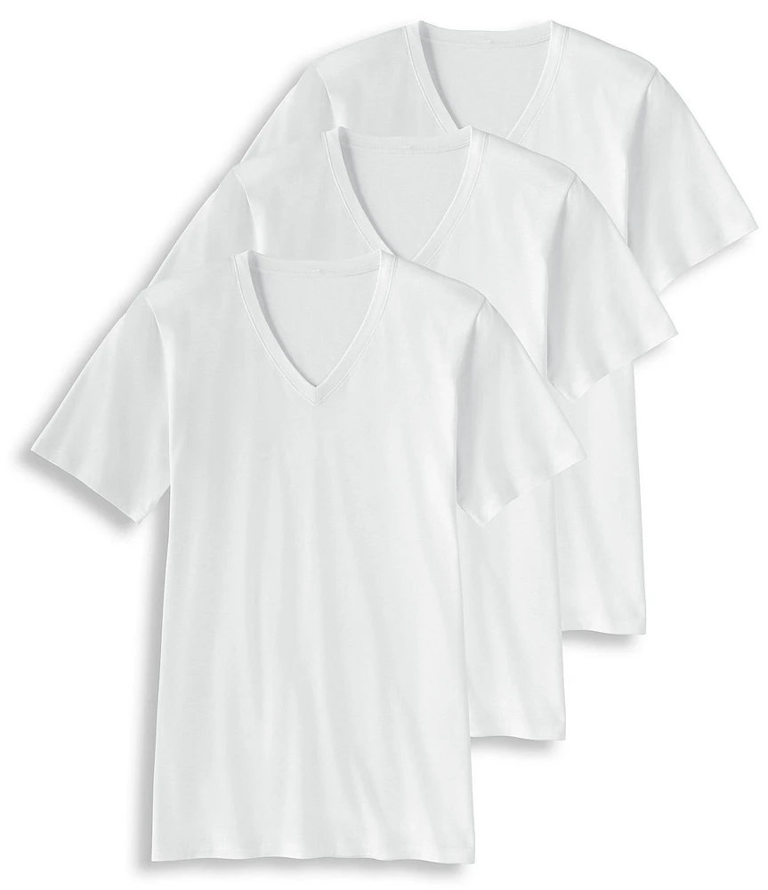 Jockey Signature Pima Cotton V-Neck Undershirt 3-Pack