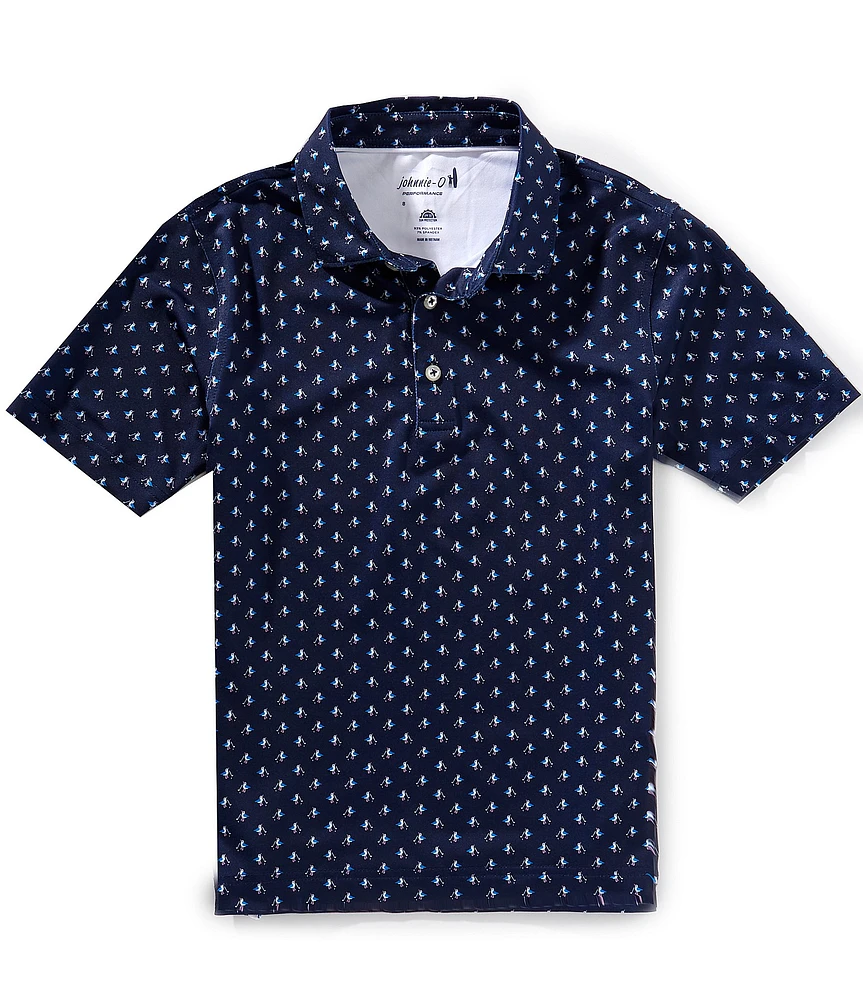 Johnnie-O Big Boys 8-20 For The Birdies Printed Prep-Formance Jersey Polo Shirt
