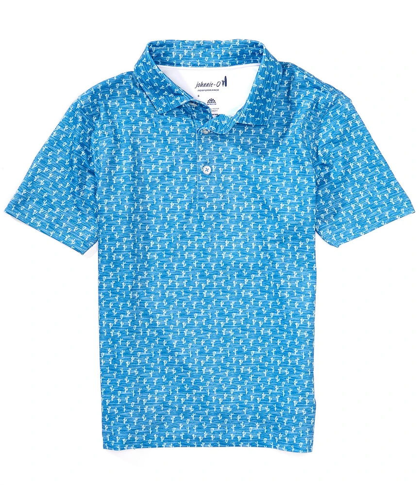 Johnnie-O Big Boys 8-20 Mojave Printed Prep-Formance Jersey Polo Shirt