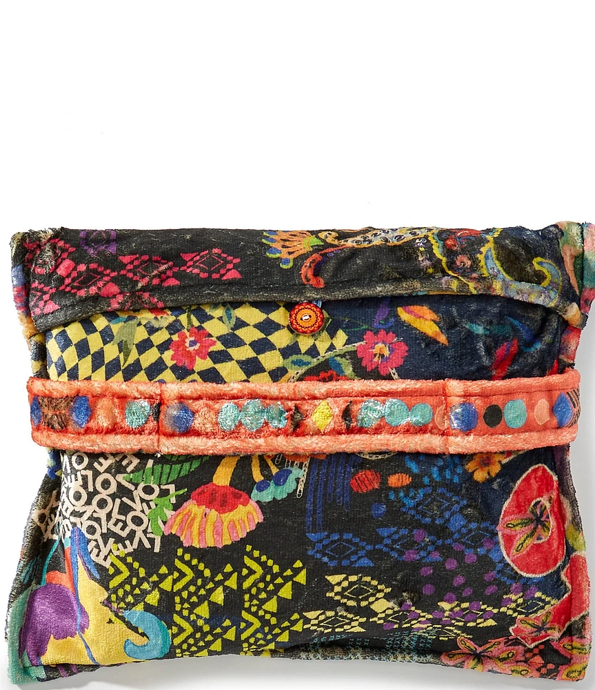 JOHNNY WAS Jenny Reversible Travel Blanket