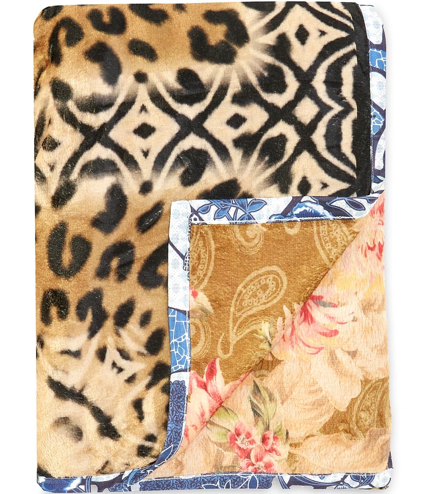 JOHNNY WAS Siswati Reversible Travel Blanket