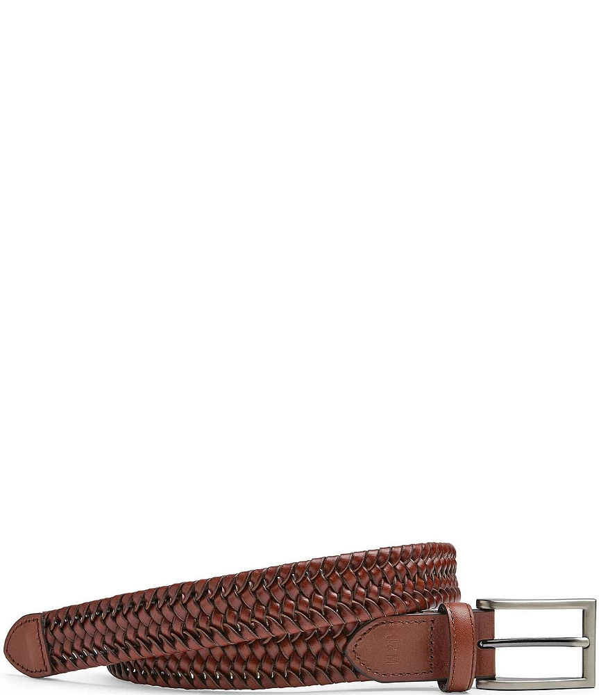 Johnston & Murphy Boys' Stretch Woven Leather Belt