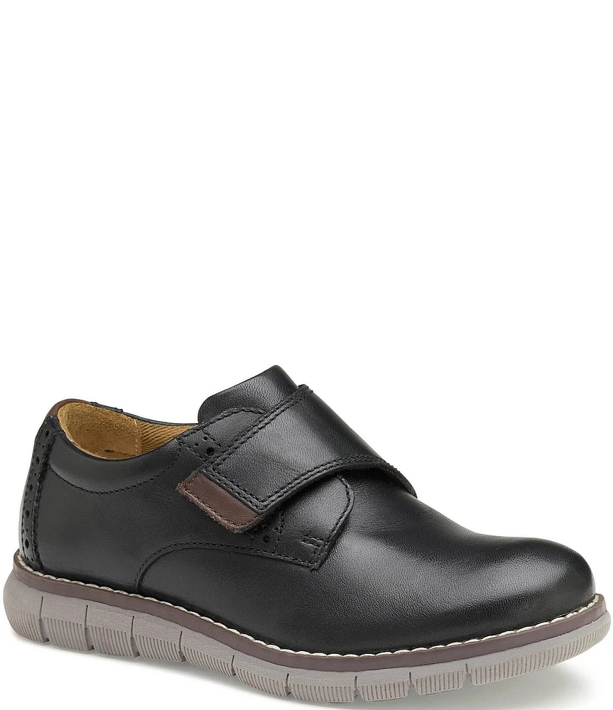 Johnston & Murphy Boys' Holden Leather Alternative Closure Brogue Detail Oxfords (Toddler)