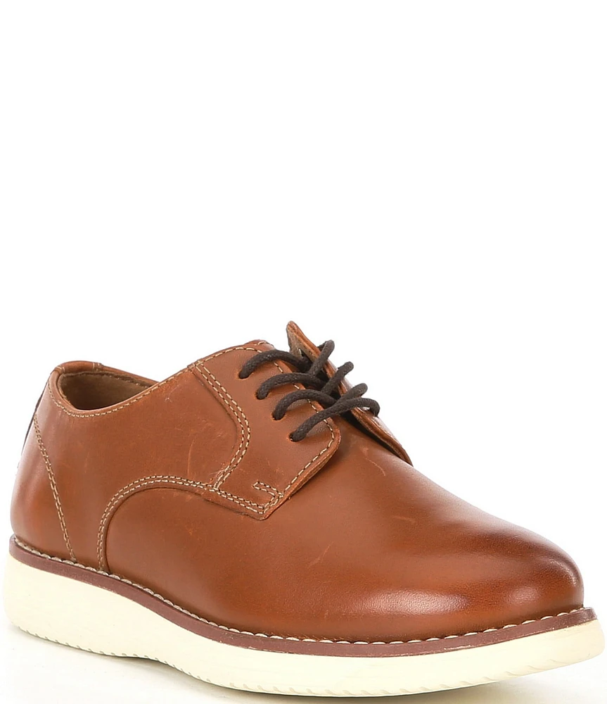 Johnston & Murphy Boys' Upton Plain Toe Leather Lace Up Oxfords (Youth)