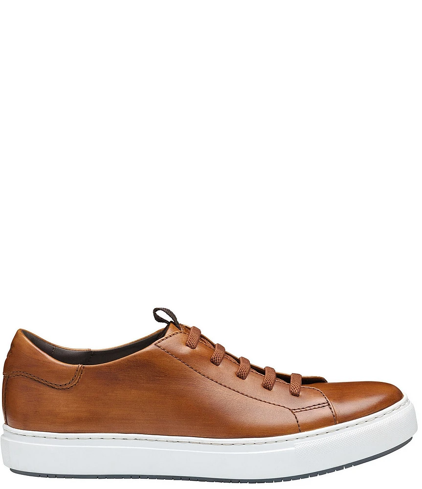 Johnston & Murphy Collection Men's Anson Leather Lace-to-Toe Sneakers
