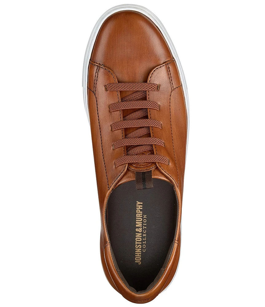 Johnston & Murphy Collection Men's Anson Leather Lace-to-Toe Sneakers