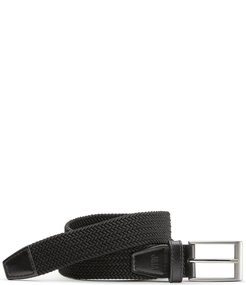 Johnston & Murphy Boys' Woven Stretch Knit Belt