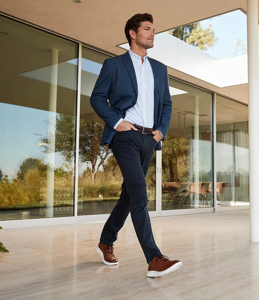 Johnston & Murphy Men's Activate U-Throat Perforated Leather Sneakers