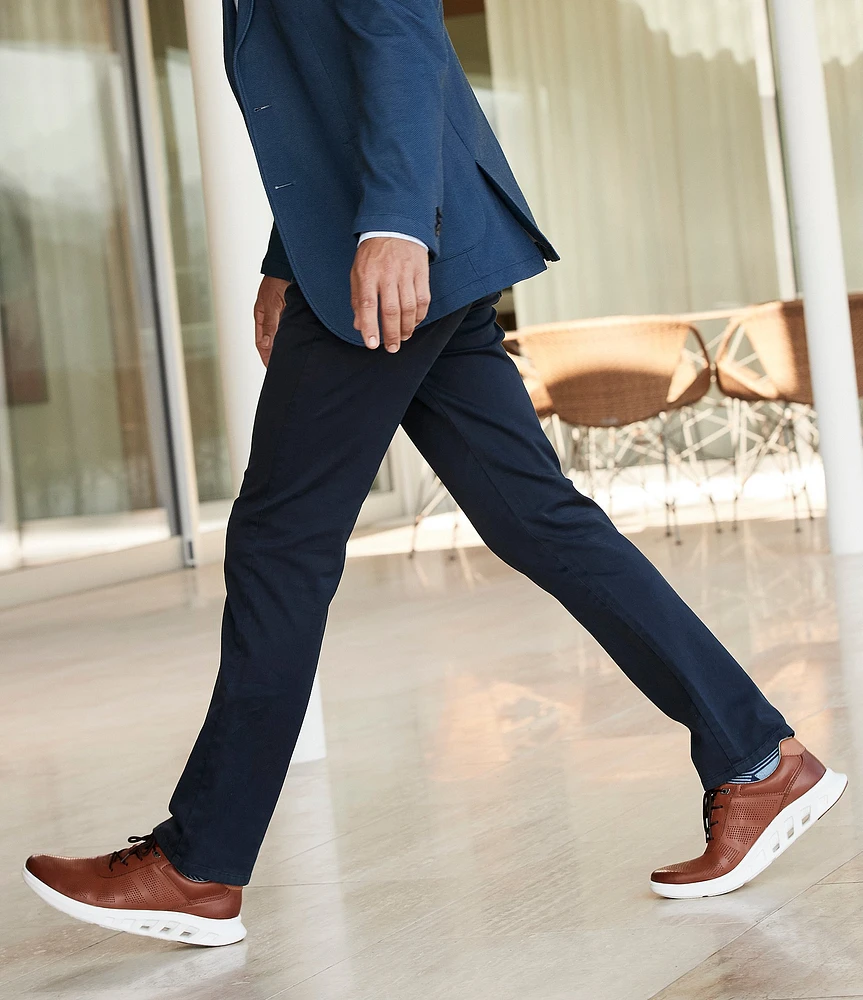 Johnston & Murphy Men's Activate U-Throat Perforated Leather Sneakers