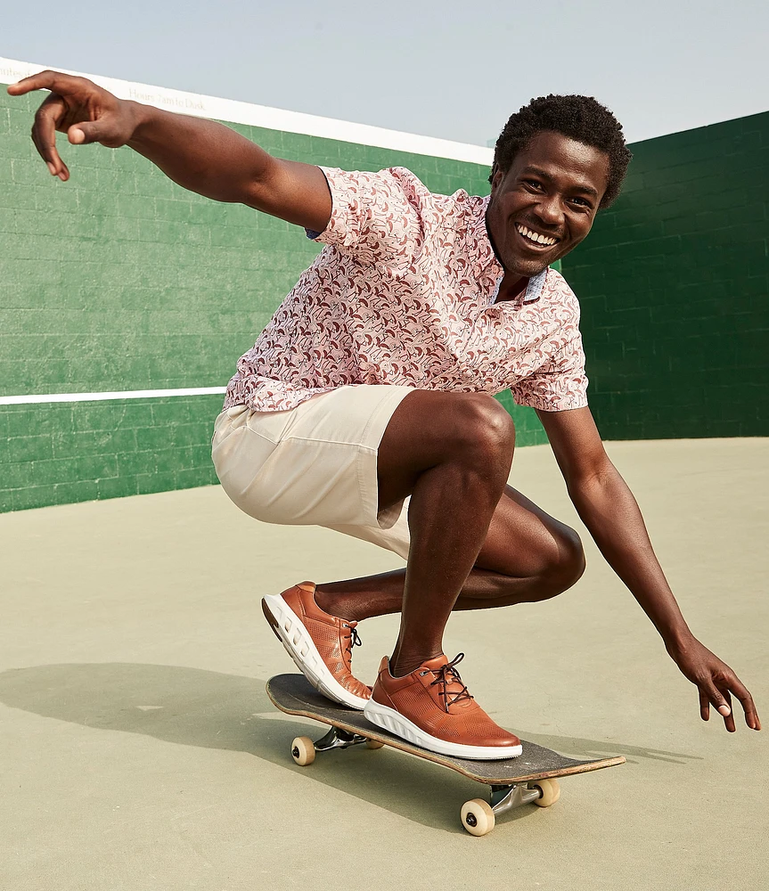 Johnston & Murphy Men's Activate U-Throat Perforated Leather Sneakers