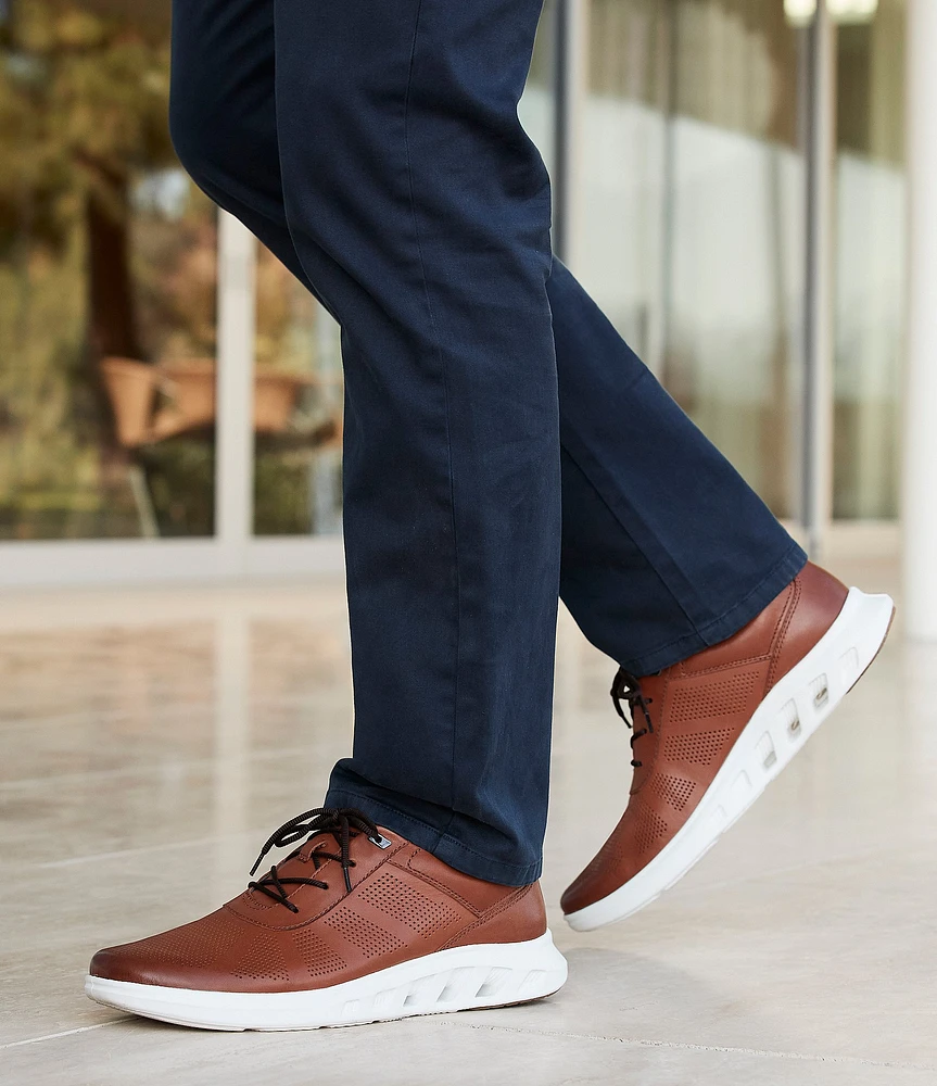 Johnston & Murphy Men's Activate U-Throat Perforated Leather Sneakers