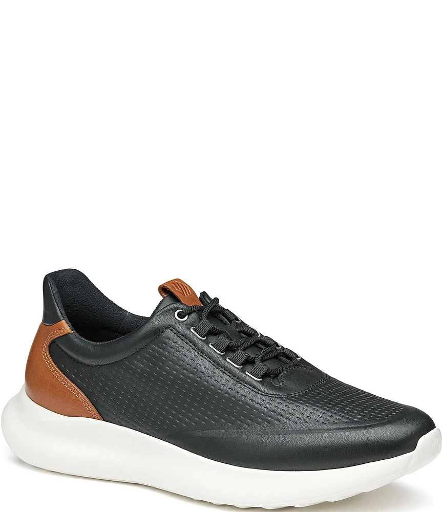 Johnston & Murphy Men's Amherst 2.0 Embossed Leather U-Throat Sneakers