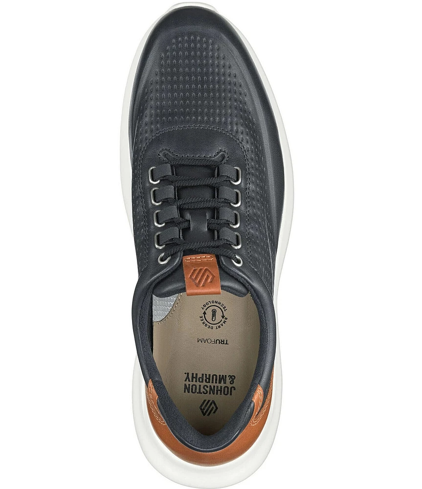 Johnston & Murphy Men's Amherst 2.0 Embossed Leather U-Throat Sneakers