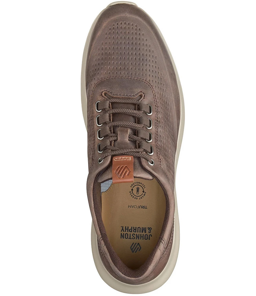 Johnston & Murphy Men's Amherst 2.0 Embossed Leather U-Throat Sneakers