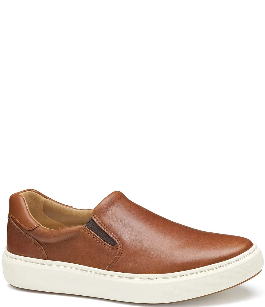 Johnston & Murphy Men's Anders Leather Slip On Sneakers