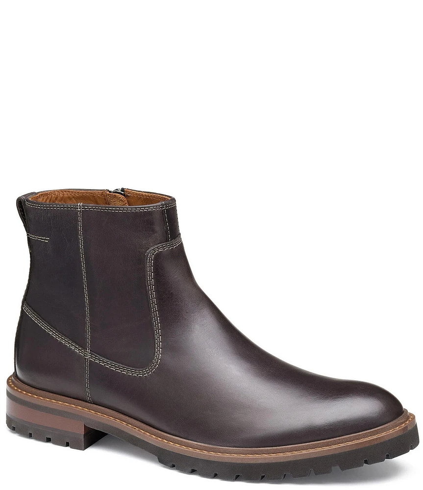 Johnston & Murphy Men's Barrett Leather Zip Boots