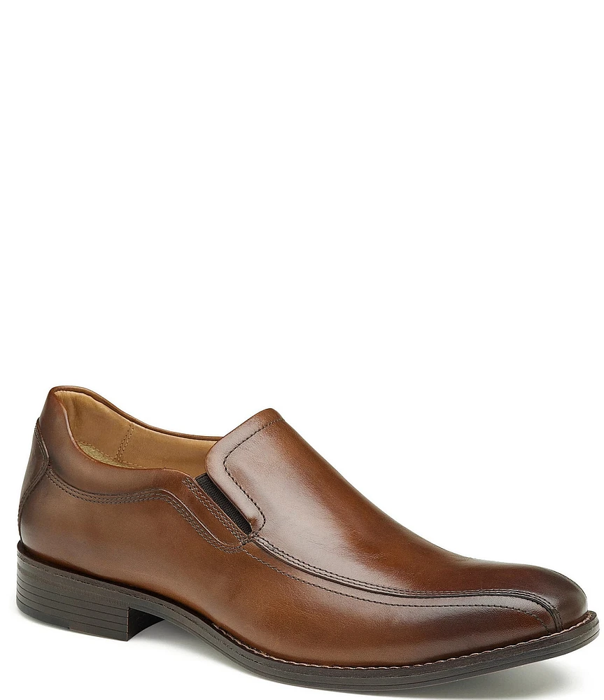 Johnston & Murphy Men's Lewis Leather Bike Toe Venetian Loafers