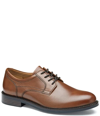 Johnston & Murphy Men's Mason Leather Plain Toe Lace Up Oxfords