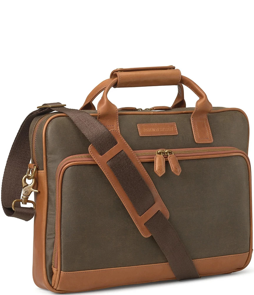 Johnston & Murphy Men's Rhodes Cotton Briefcase