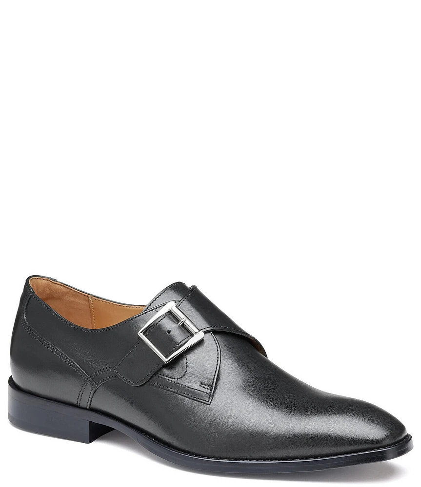 Johnston & Murphy Men's Richland Leather Monk Strap Oxfords