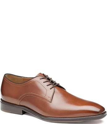 Johnston & Murphy Men's Sullivan Leather Plain Toe Lace Up Oxfords