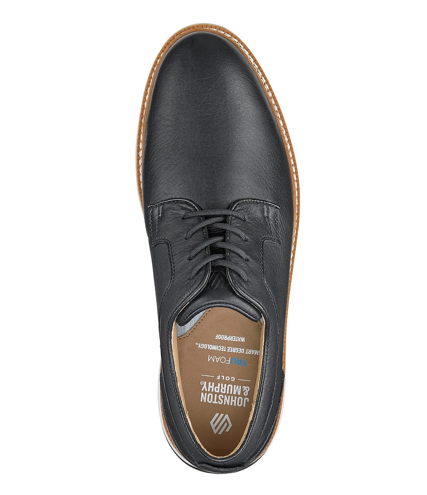 Johnston & Murphy Men's Upton GL1 Luxe Leather Hybrid Lace Up Oxfords