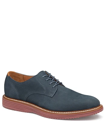 Johnston & Murphy Men's Upton Nubuck Plain Toe Lace Up Oxfords