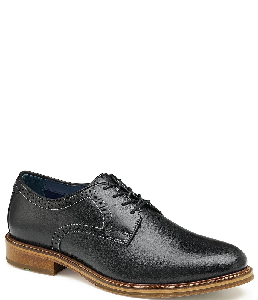 Johnston & Murphy Men's XC Flex Raleigh Leather Plain Toe Brogue Detail Oxfords