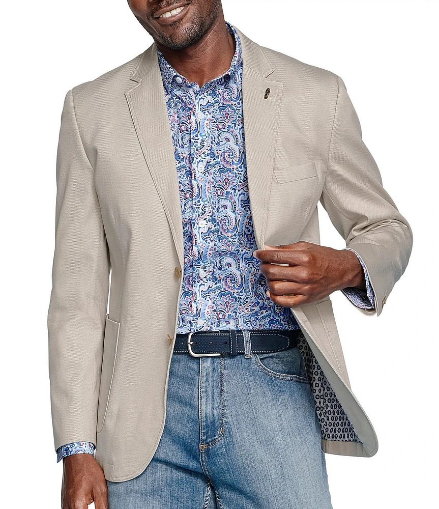 Johnston & Murphy Washed Cotton Dobby Blazer