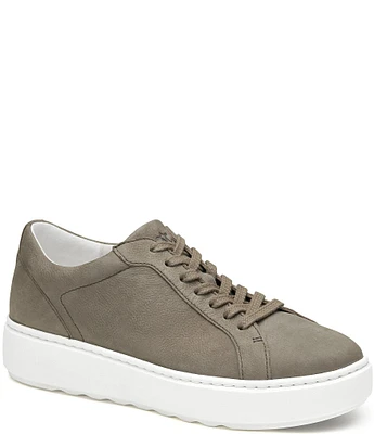 Johnston & Murphy Women's Cammie Lace Up Nubuck Platform Sneakers