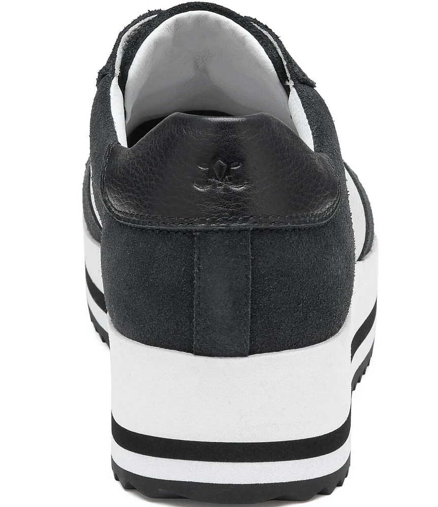 Johnston & Murphy Women's Gracie Leather Platform Sneakers