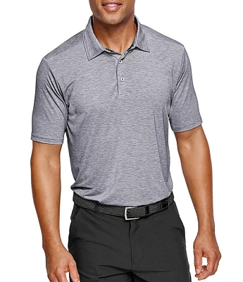 Johnston & Murphy XC4 Cool Degree Heathered Short Sleeve Polo Shirt
