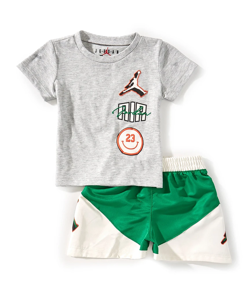 Jordan Baby Boys Jumpman Short Sleeve Graphic T-Shirt & Shorts Set