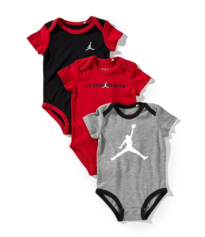 Jordan Baby Boys Short-Sleeve Bodysuit 3-Pack